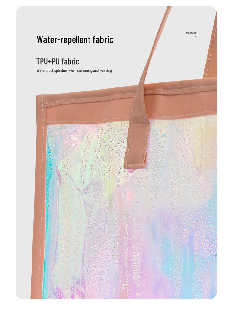 Wasserdichte Unisex Laser Fitness Crossbody-Tasche mit Nass-Trocken-Trennung für Strand-, Sport- und Outdoor-Nutzung