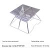 Portable Stainless Steel Folding BBQ Grill and Wood Stove for Outdoor Camping