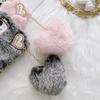 Carino Inverno Caldo Peluche Pelliccia Amore Pendente Cassa Del Telefono Per iPhone 15 14 13 12 11 Pro Max /Samsung S23 S22 S21 S20 Fe A14 A24 A34 A54 A13 A23 A33 A53 A12