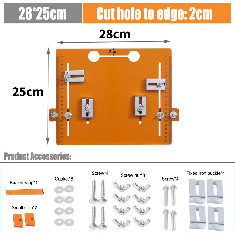 Adjustable Woodworking Cutting Machine Base Plate Trimming Machine Accessories Cutting Machine Guide Plate of Workbench