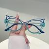 Butterfly Shaped Eyeglasses Women Fashion Hollowed Rim Blue Light Blocking Optical Frames Trendy Stylish Design Glasses