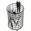Cutlery Container Metal Basket Black Steel Organizer Basket