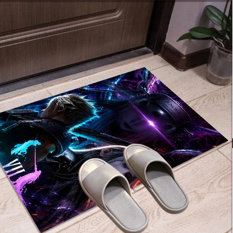 Final Fantasy Pattern Rug, Indoor/Outdoor Mat, for Picnic, Gameroom, Bedroom, Office, Living Room, Home Decor Carpet, Birthday Gift