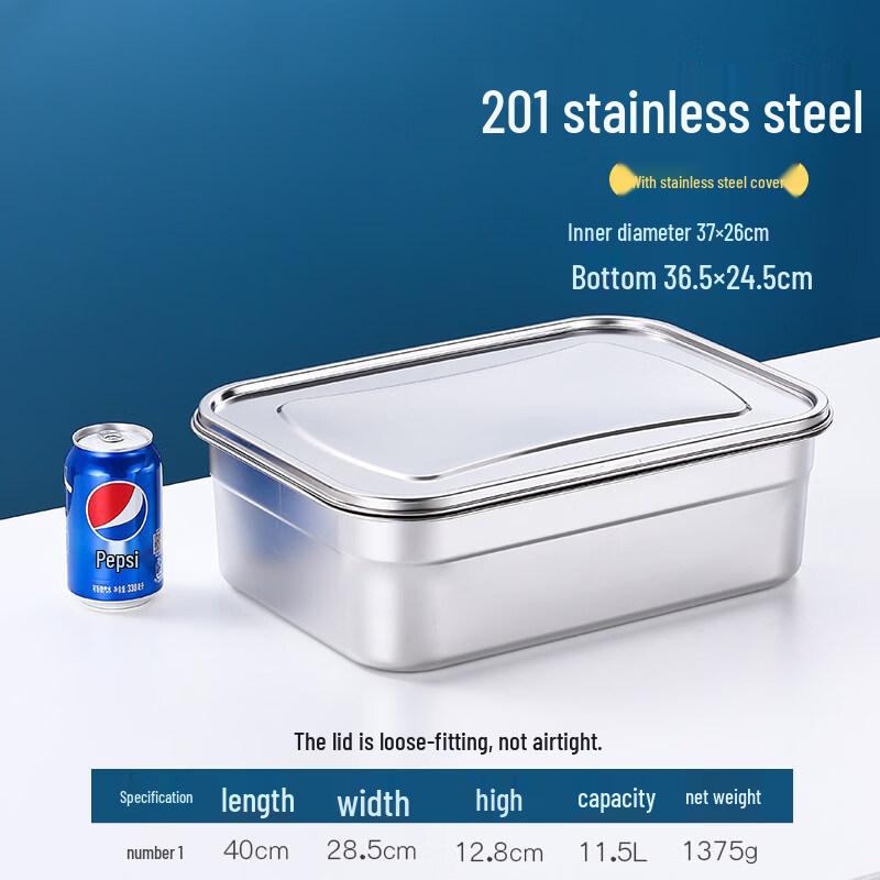 Sweet Elegance Stainless Steel Rectangular Food Storage Container