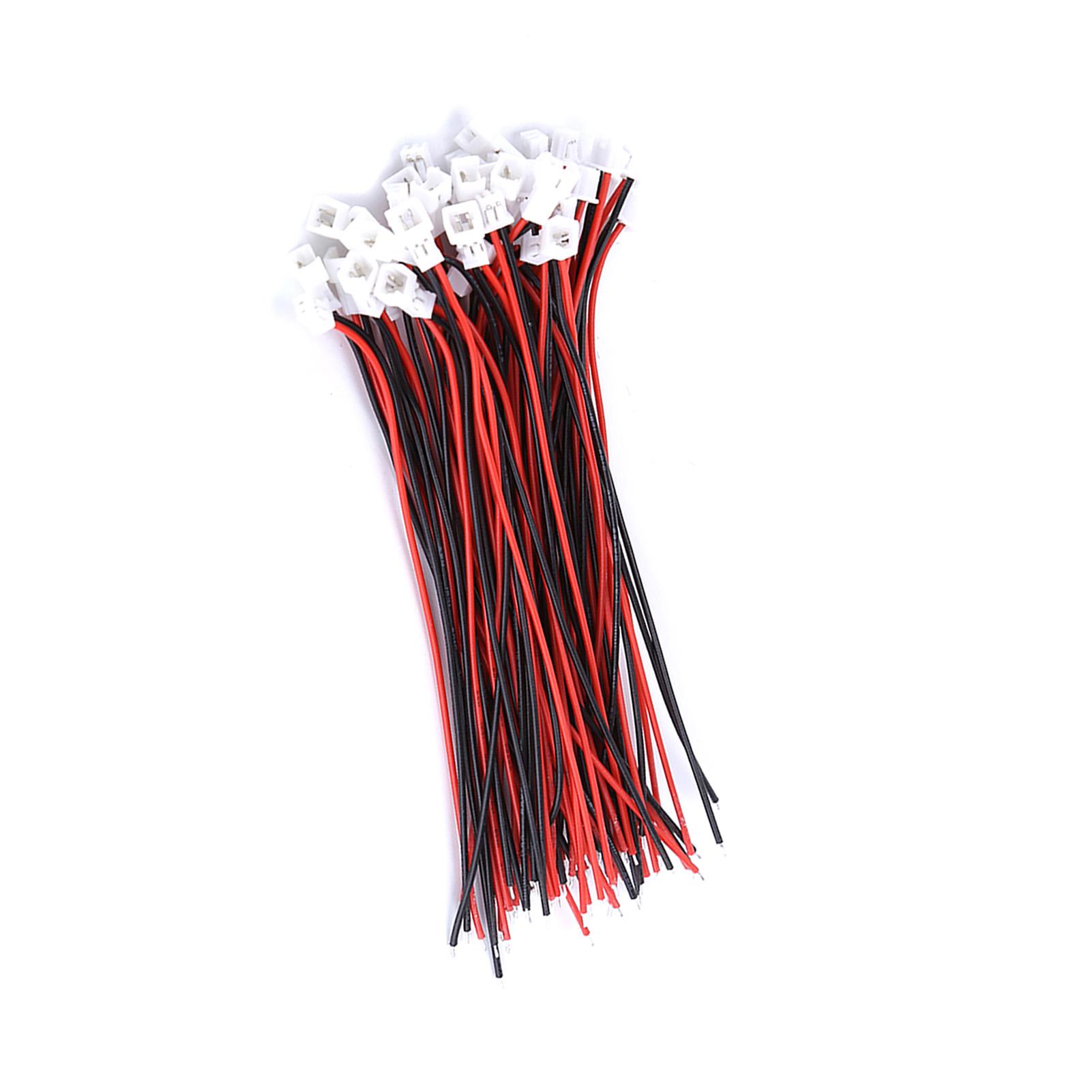 

20 комплектів роз ємів Micro JST 1,25 мм 2-контактний чоловічий та жіночий з проводами та кабелями(2Pin)