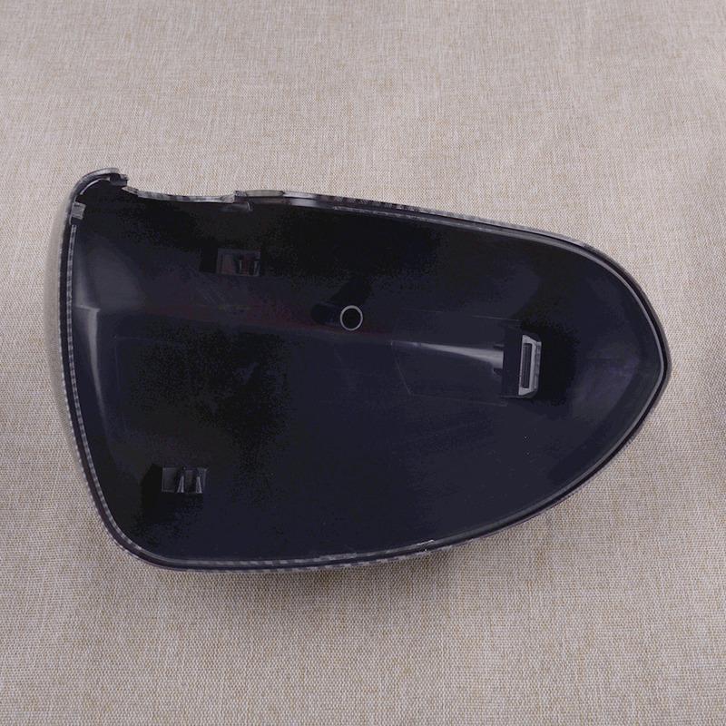 1 Pair Carbon Fiber Texture ABS Side Door Wing Mirror Cover Cap Fit for Vauxhall Corsa D E 2014