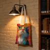 Cute Oil Painting Cat Storage Bags Large Capacity Canvas Bag For Female Students To Hold Books Tote Mommy Bag