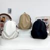 Schoolbag Korean Version Versatile Solid Color Folded Backpack Men's Casual Backpack Women's Travel Bag Junior High School Student School Bag