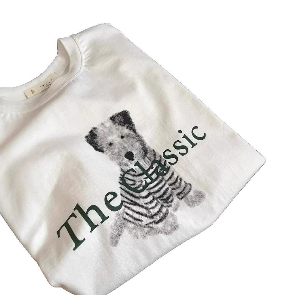 Trendy European-Style Women's White Oversized Short-Sleeve T-Shirt, American Retro High-Street Summer Fashion