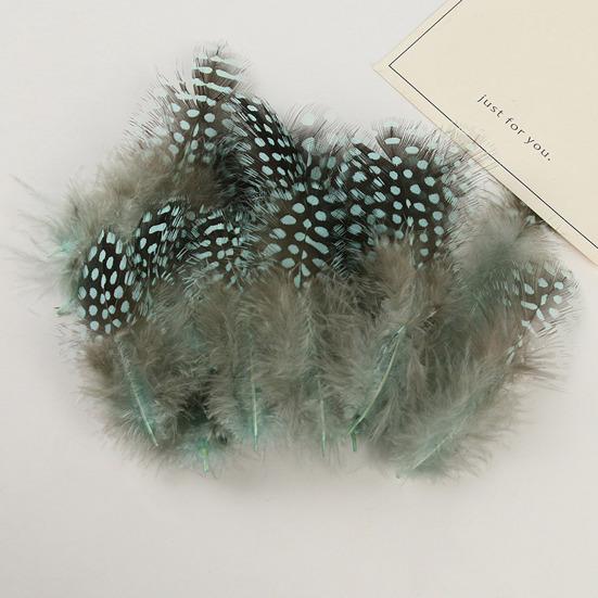 Yousheng 50Pcs Guineahen Feathers Natural Chicken Tail Feathers Bright Colors 4.5-10cm Feathers for Crafts DIY Earrings Dream Catcher Wedding Easter
