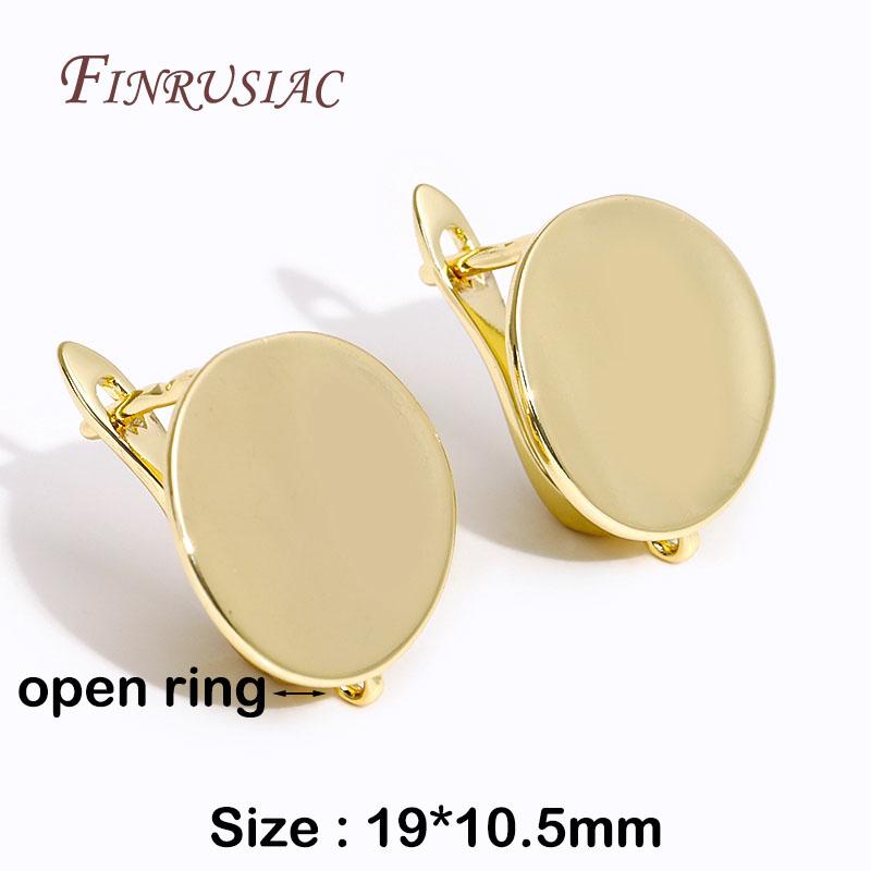 Earring Hooks Shvenzy Accessories 18K Real Gold Plated Basic Earwires Fasteners For DIY Fashion Women Earrings Making Findings