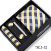 Men's 4-Piece Tie Gift Set for Business, Wedding, and Formal Wear.