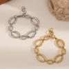 Stainless Steel Geometric Chain Bracelet For Women Summer Fashion Accessory