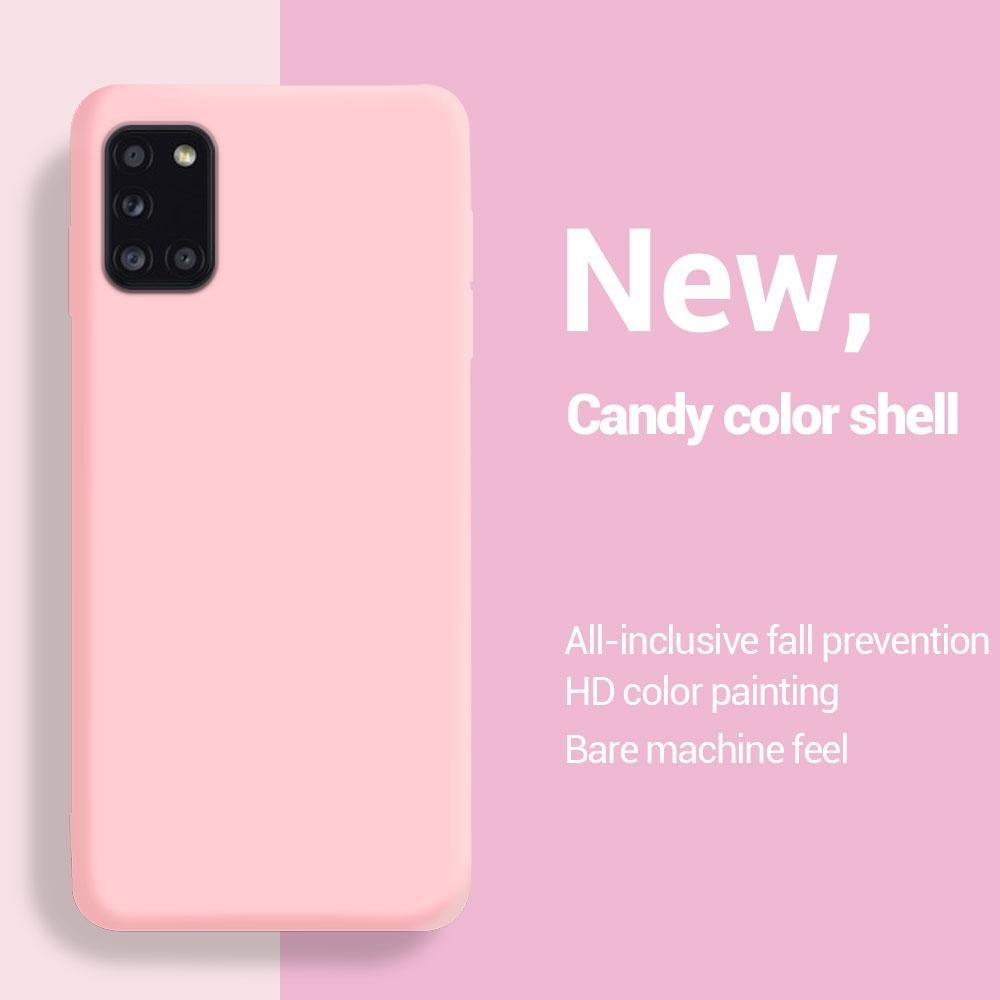Liquid Silicone Soft Phone Case for Samsung Galaxy A31 A41 A51 A71 A11 A21S A12 A22 A32 A42 A52 A72 4G 5G Back Cover Cases