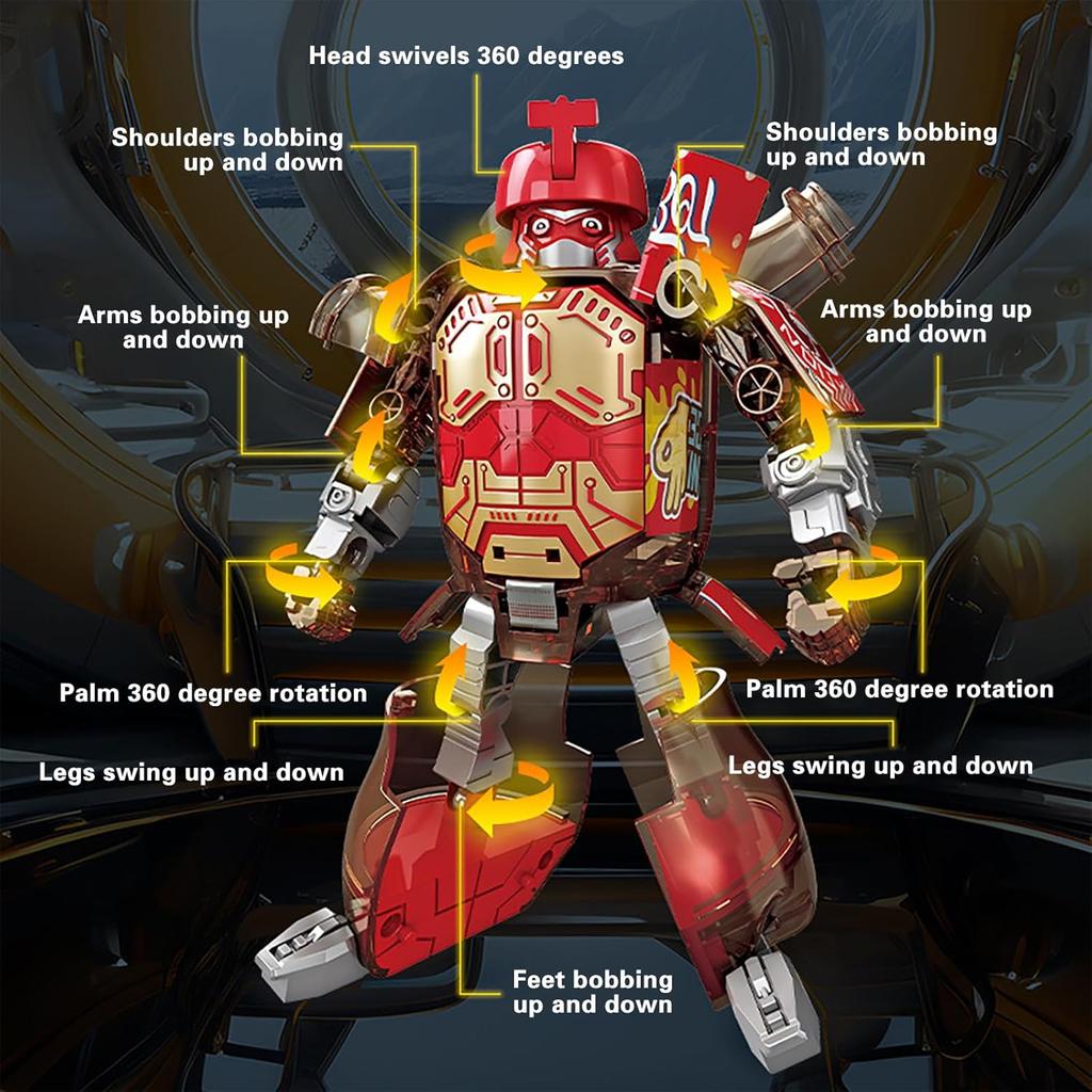 Transforming Robot Toys Beverage Bottles Deformation Robot Toys for Kids Gift Birthday Christmas Choice for Boyfriend