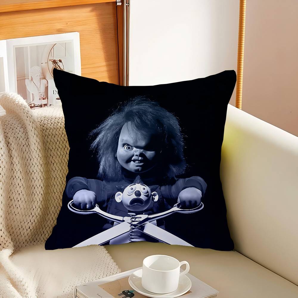 

C-Chucky Move Play Pillowcase Toon Gift Cushion Cover Bedroom Home Sofa Chair Seat Decor Pillow Case 16x16Inch