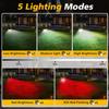 LED Work Spotlight 5 Mode Portable Construction Flood Light Rechargeable Camping Lamp for Site Garage Workshop Fishing Emergency