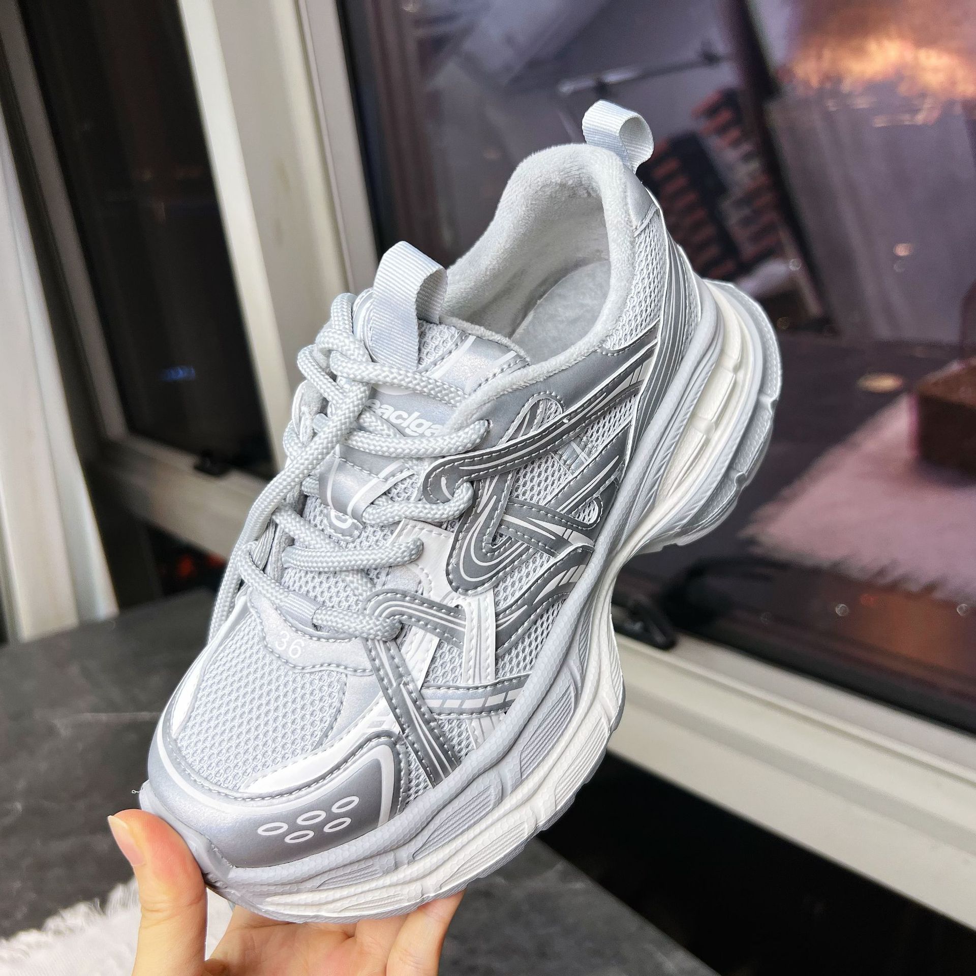 

Foam sole retro dad shoes women s 2026 spring shoes sneakers platform running shoes women 40