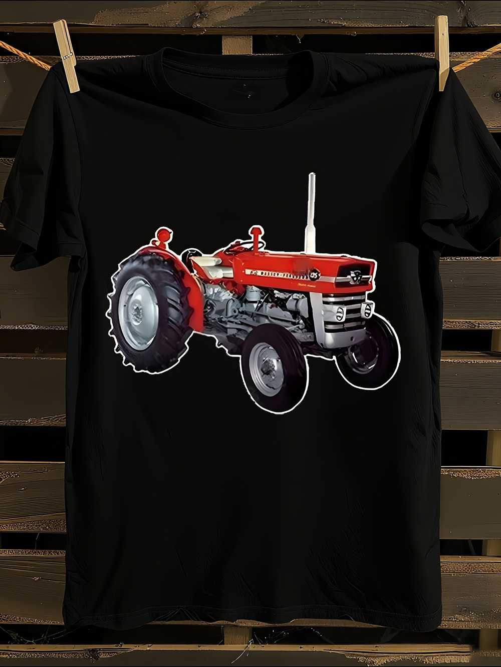 

Massey Ferguson 135 Vintage Tractor T-Shirt Mens Tshirt Womens Tshirts with Letters Print Short Sleeves T-Shirt Casual Street Tee Shirt Top XXXXL