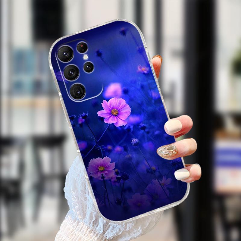 Clear Case For Samsung S25 S24 S23 S22 Ultra 5G Transparent Soft TPU Silicone Phone Cover For Galaxy S22 5G Protective Fundas