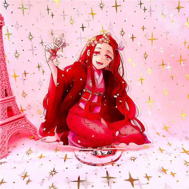 Exquisite Demon Slayer Kimetsu No Yaiba Kamado Nezuko Acrylic Figure With Smooth Edges