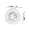 1pc White Silicone Shower Drain Hair Catcher - Anti-Clog, Lightweight, Efficient Water Flow for Bathroom Use   5.0   1 Rev