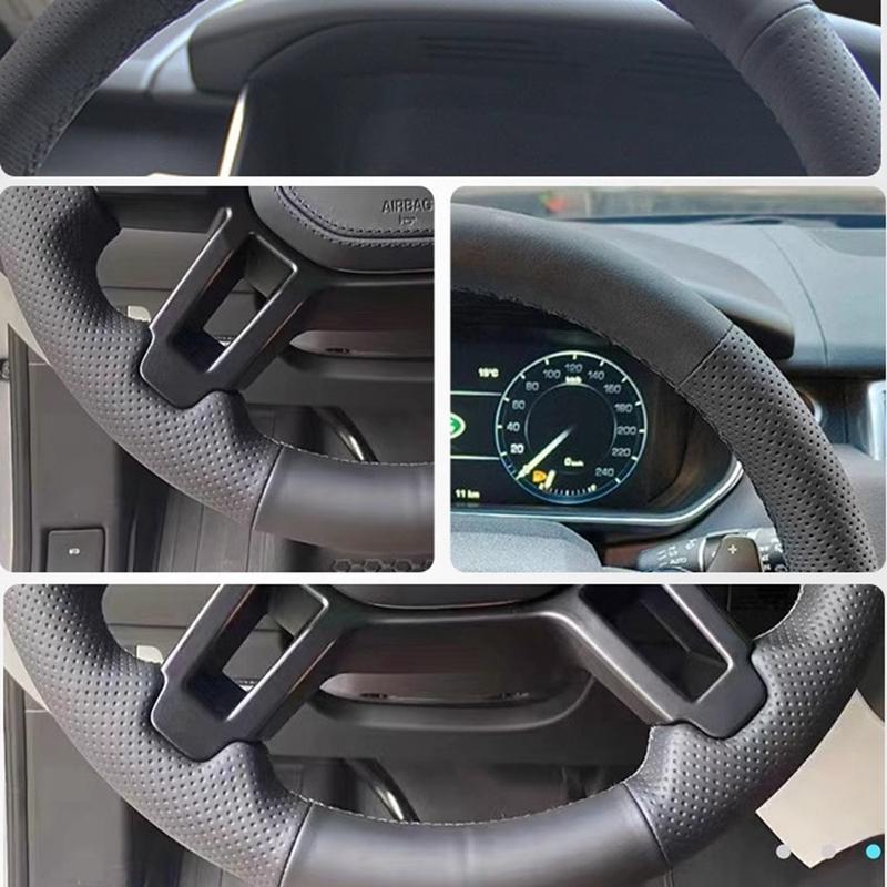 Car Steering WheelCover For Mercedes Benz A45 AMG W176 C63 W204 CLA C117 CLS S-Model 2011-2016 Hand Sewing Suede Car Interior