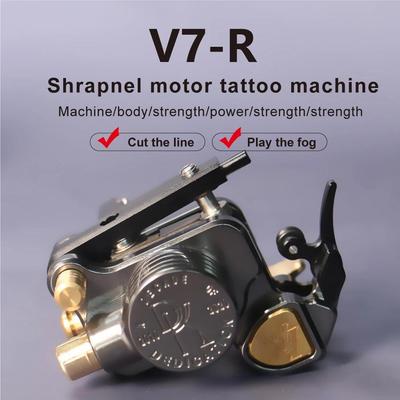 Mașină rotativă de tatuaj V7R Motor de șrapnel Cadru puternic Cursă reglabilă CNC pentru Liner Shader Articole profesionale pentru tatuaj pentru artă corporală