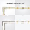 5Pcs/Set Transparent L-Shaped Corner LED Strip Connector  For 5mm 8mm 10mm 2/3/4pin FOB Tape Light