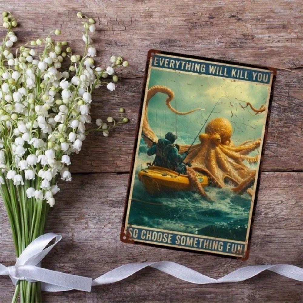 Vintage Metal Poster 8x12 Inch Retro Sign Wall Decor for Bar Garage