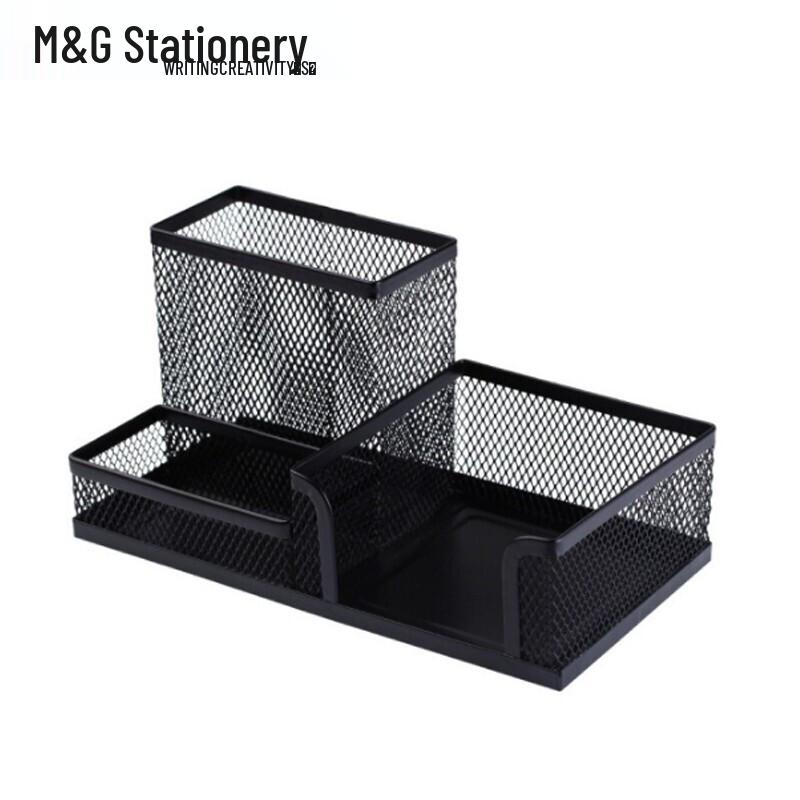 M&G ABT98405 Metal Mesh Pen Holder чёрный