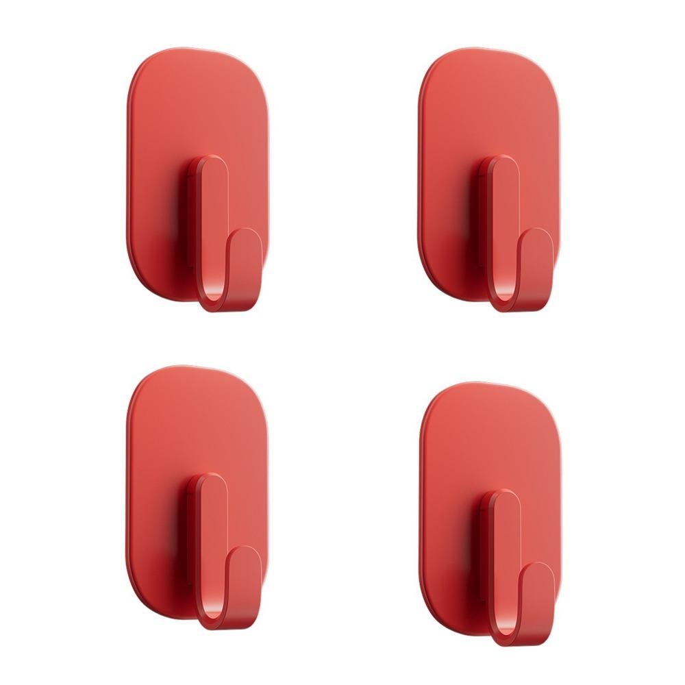 4Pcs Reusable Refrigerator Magnets Hooks Plastic Key Towel Storage Holder Magnetic Hook Entry Door