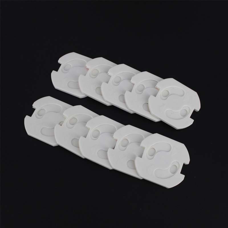 10Pcs EU Power Socket Electrical Outlet Baby Child Safety Guard Protection Anti Electric Shock Plugs Protector Rotate Cover