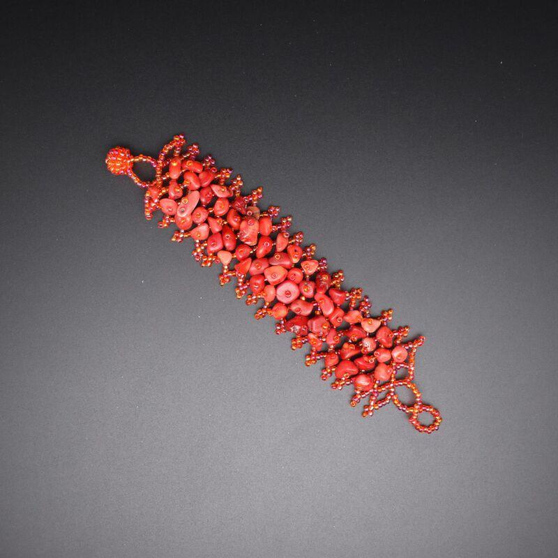 Handmade Bohemian Ethnic Style Beaded Bracelet With Natural Stone Chips Hollow Seed Beads Women Men