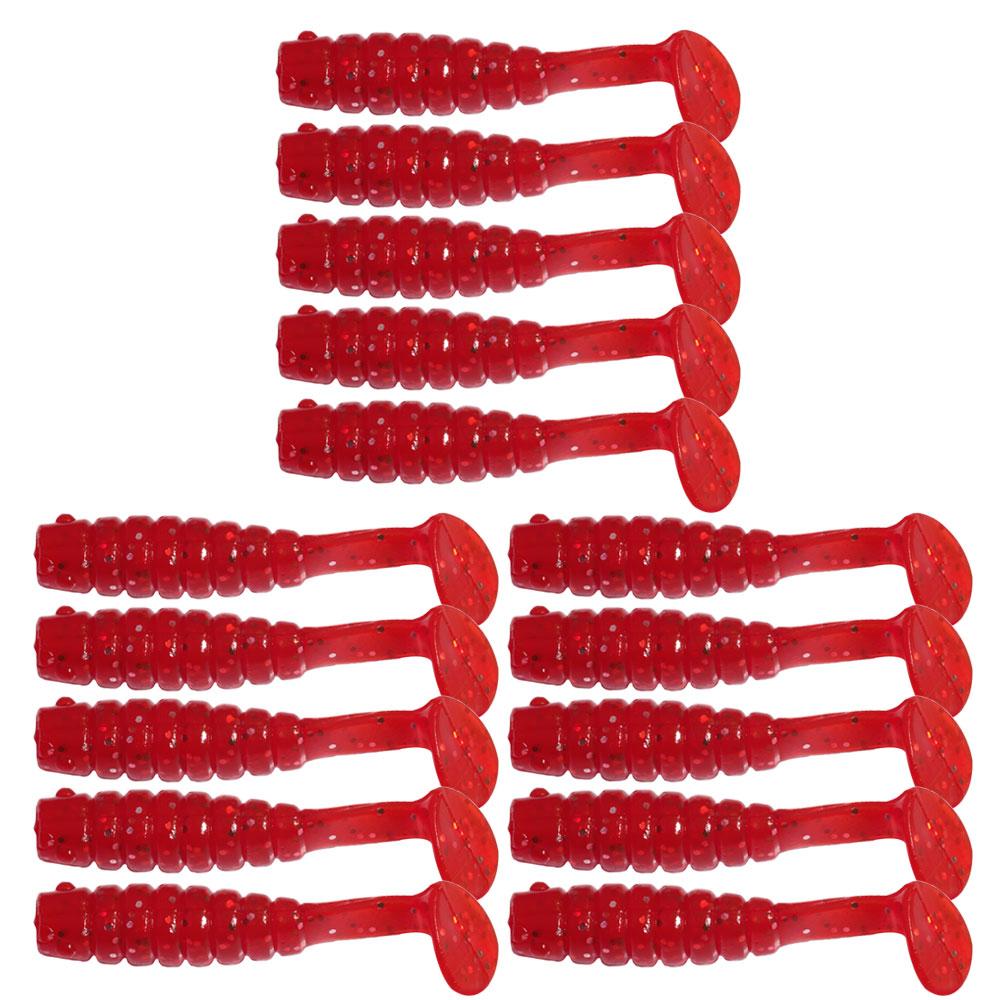 15 pièces/Leurre souple en silicone Pièce Appât artificiel 4cm/5CM 1g Articles pour la pêche Pêche en mer Rockfishing Swimbait Wobblers