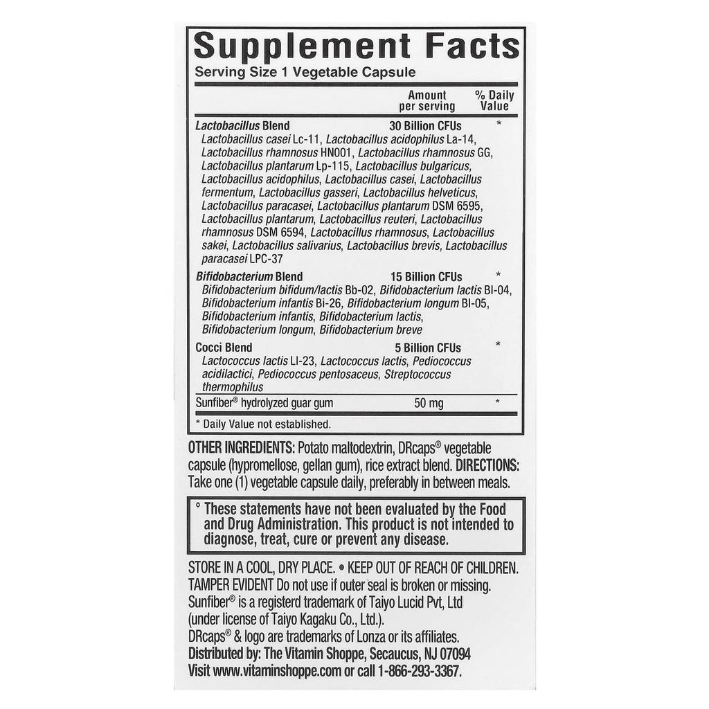 Women's Probiotic with Prebiotics, 50 Billion, 60 Veggie Caps