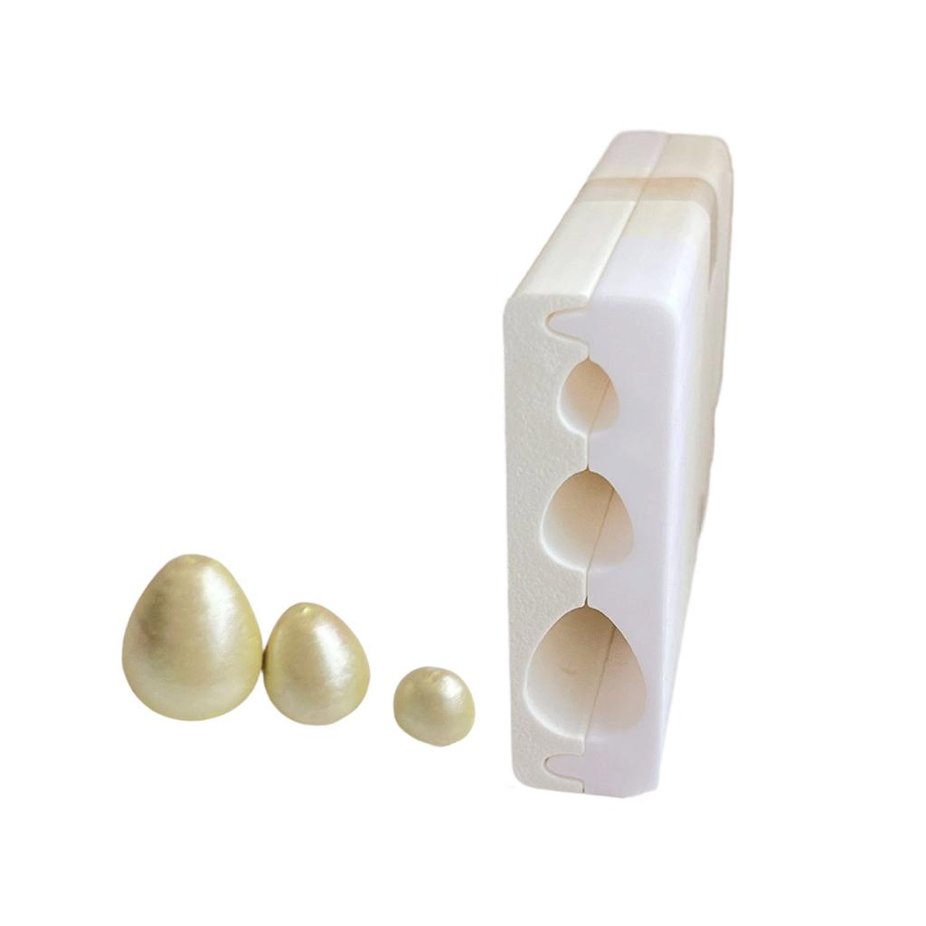 Polymer Clay Perlenroller zum Basteln von runden und eiförmigen Perlen mit 3 Größenoptionen Schmuckherstellungswerkzeug Langlebige PLA-Form