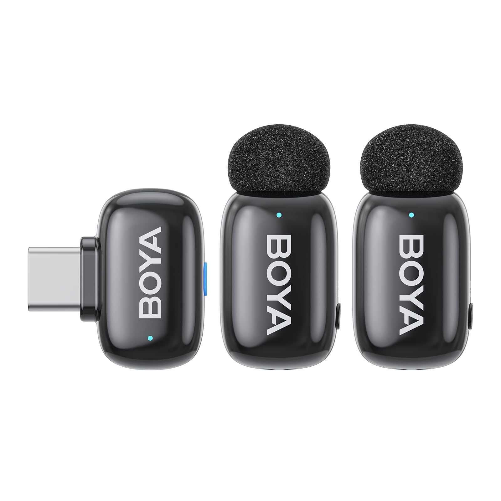 

BOYA mini Wireless Microphone Pin Wireless Microphone Compatible with iPhone Instant Noise Plug AI Voice 100m Transmission No Bluetooth 30 Hours of