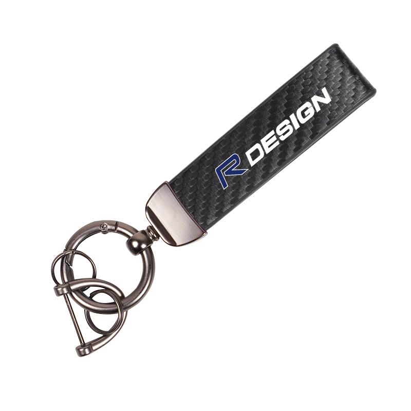 

Carbon Car Zinc Alloy Keychain Accessories Decoration For Volvo XC60 S60 V40 V50 V60 S80 S40 C30 AWD C70 S40 S60 S80 S90 T6 V70