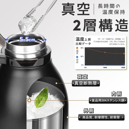 TYESO 1.5L Stainless Steel Water Bottle, Sports Bottle, Direct Drinking, Insulated, Easy To Clean, with Straw, Large Capacity, Portable, Travel, with