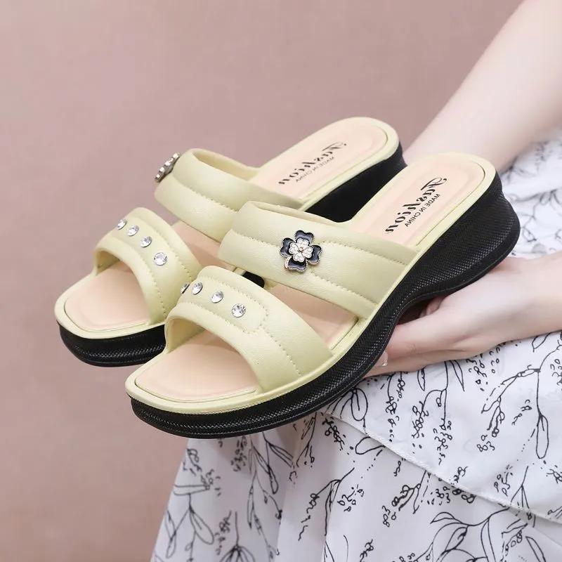 sandalias women fashion light weight anti skid daily wear footware lady casual spring summer open toe beige sandals shoes ab537
