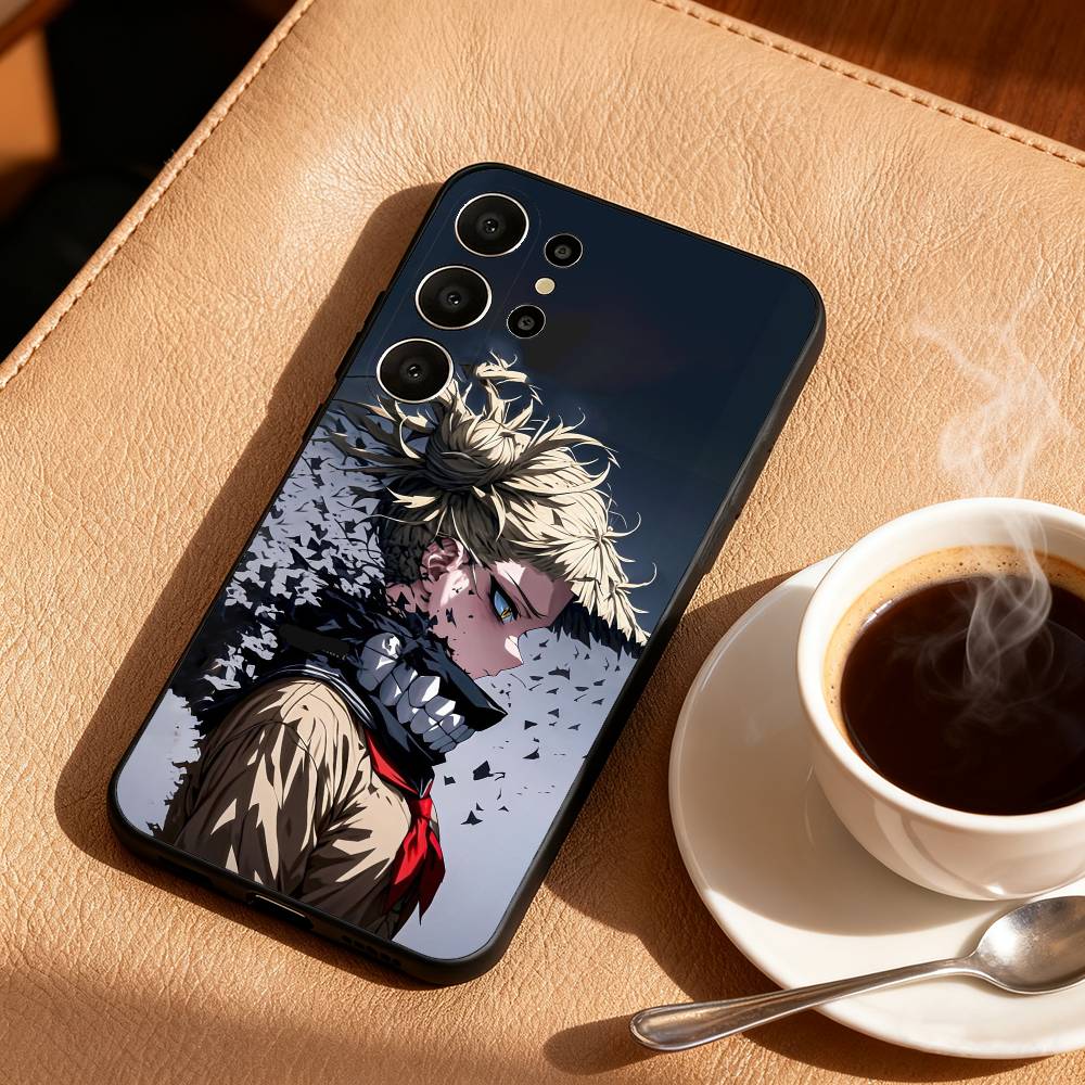 My Hero Anime  H-Himiko Toga Phone Case For Samsung S26,S25,S24,S21,S22,S23,S30,Ultra,S20,FE,Lite,10,9,Black Cover