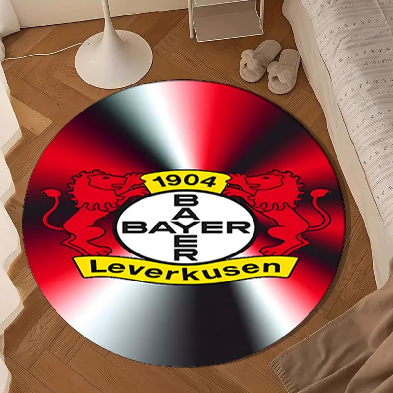 Football Club Emblem lion Round Rug for Livingroom,Bedroom, Palyroom, Chair Rug, Area rug, Circle Carpet, Large Size Fan Christmas gift