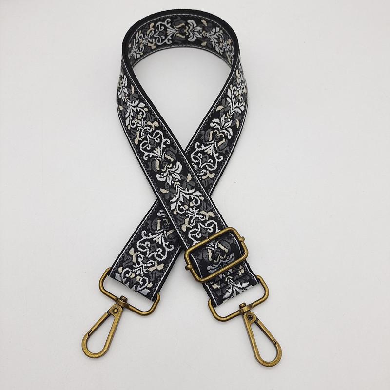 Color Ethnic Style Embroidery Bag Strap Thickened Messenger Backpack Replacement Bag Accessories Adjustment Wide Shoulder Strap