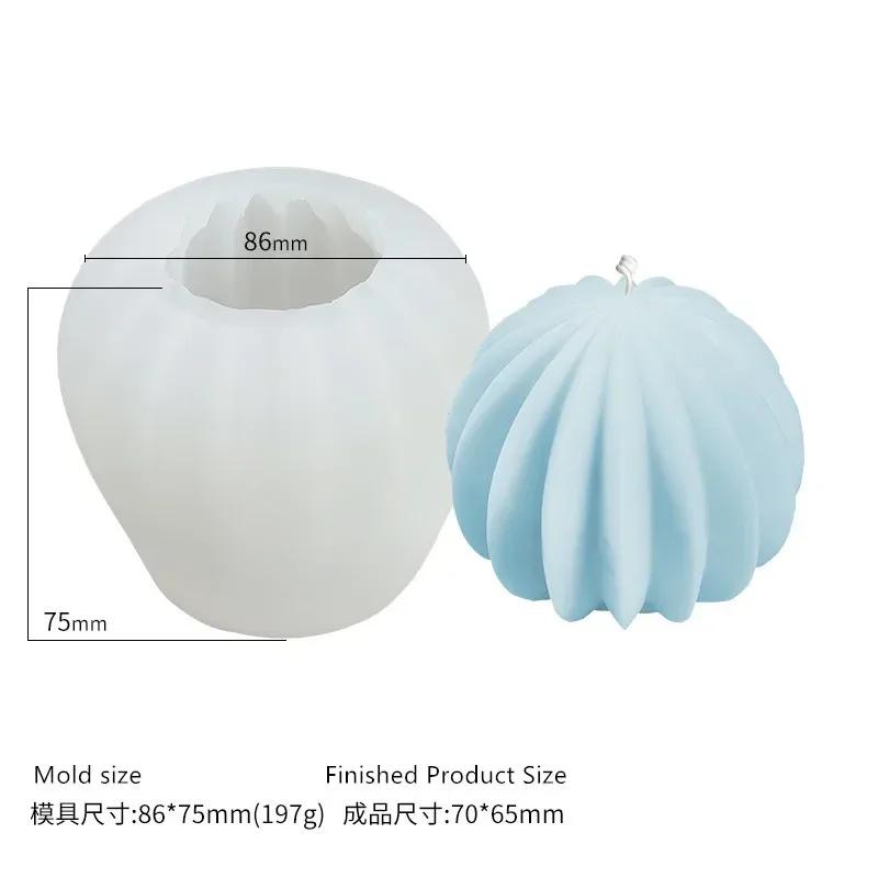 Geometric shape candle silicone mold stripe cylinder candle silicone mould home decoration knot candle soap Acrylic PC mold