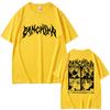 Summer Hot Sale Grunge Anime Tshirt Front Thorn Graphic Back Unisexga Collage Print Oversize Unisex Street Short Sleeve Tops