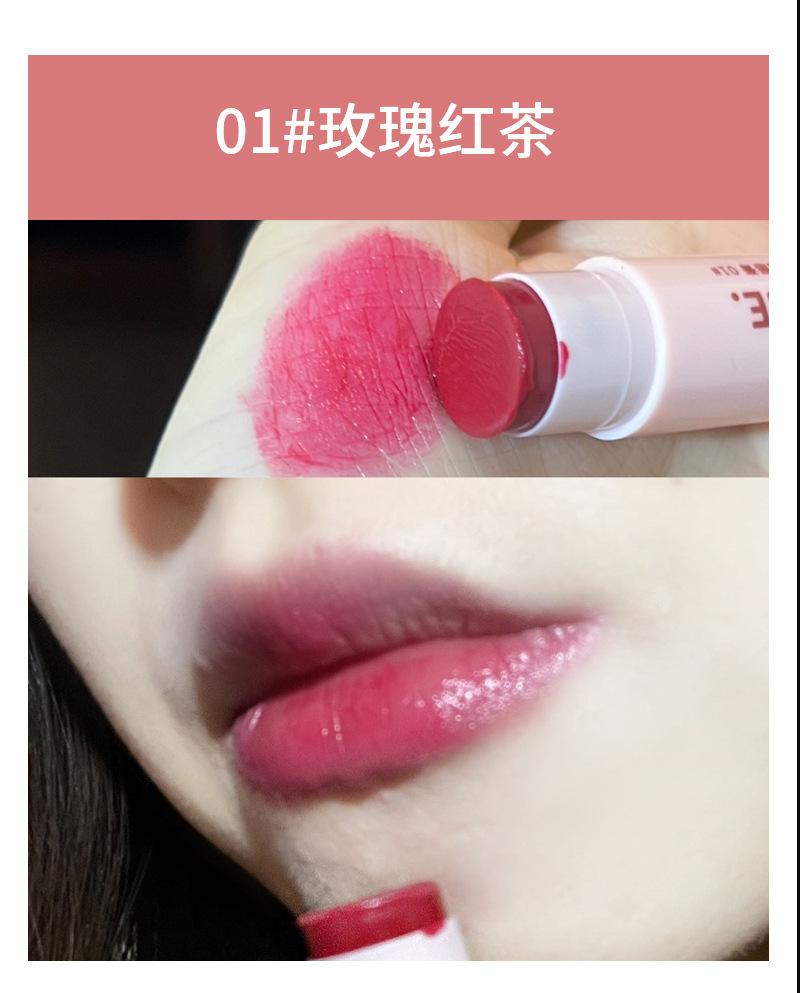 Pink Tube Moisturizing Tinted Lip Balm Hydrating Nourishing Lip Care For Women