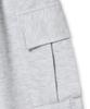 LXT Pintuck Cargo Bermuda Heavy Sweatpants [White Melange]