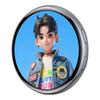 Personalisierbare Elektronische Anstecker Digitales LED Anime Pin mit Touch-Steuerung zum Hochladen von Fotos GIFs und Videos Geschenk für Fan P9YB