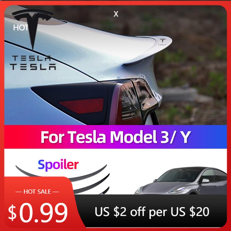 Car Sticker For Tesla 3 Y Juniper Highland 2025 Performance P-Version Fixed Wing Injection Blow Molding Tail Wholesale Modificat